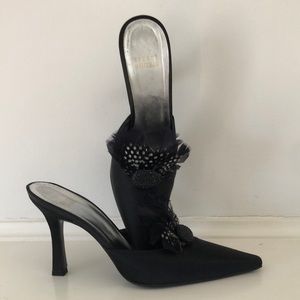 Stuart Weitzman Satin Slides